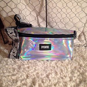 Pink Iridescent Fanny Pack NWOT Rainbow festival